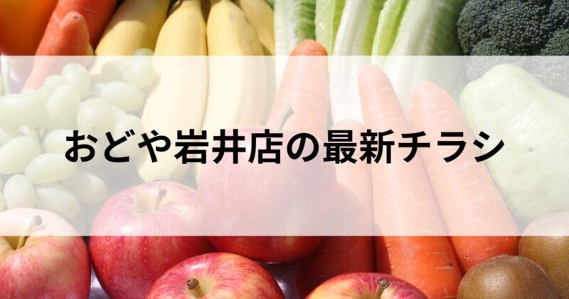 おどや丸山店の最新チラシ【2024年7月9日(火)～15日(月)】